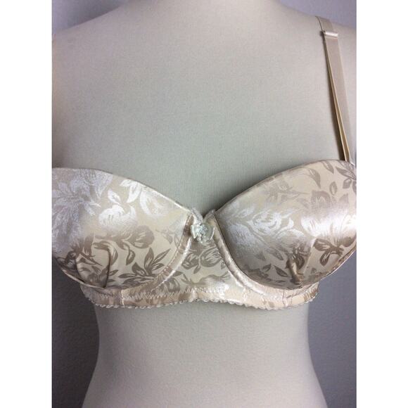 Rosa Lingerie Up Bra Floral Print Pleated Underwire - Picture 2 of 8